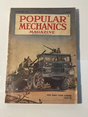 Popular Mechanics Magazine - November 1947 - US Army Tank Carrier - Image 1 of 4