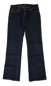 Clash Juniors Dark Wash Low Rise Boot cut Jeans Size 7 - Picture 1 of 2