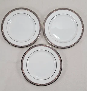 Lenox Pearlescence Platinum Bread and Butter Plates Classics Collection Lot of 3 - Picture 1 of 4