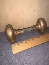 Antique Brass Doorknob Oval Shape Heavy Brass For Cupboard, Medicine Cabinet Etc