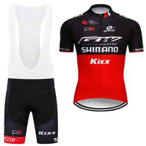 MTB Men Cycling Shirt Biking Tops Bib Shorts Sets Road Riding Jersey Bibs Set - Picture 1 of 14