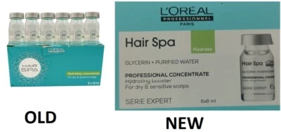 L'Oreal Paris Hair Spa Ampules 8 ml Each (Pack of- 6 Ampules) Choose Ampules F/S - Image 1 of 2