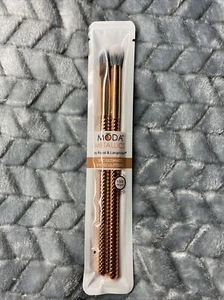 MODA METALLICS 2 Stück Ultimate Eye Sculptors 100% Vegan Make-up Pinsel NEU! - Bild 1 von 2
