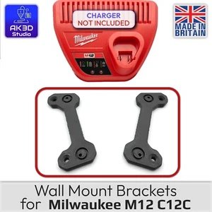 Cargador de batería Milwaukee M12 C12C 12V montaje en pared - para garaje taller o furgoneta - Imagen 1 de 6