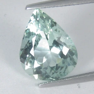 Fantástica gema suelta de colección con forma de pera de berilo verde sin calefacción natural de 6,64 quilates - Imagen 1 de 5