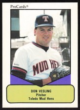 1990 ProCards AAA   Don Vesling #381 Toledo Mud Hens