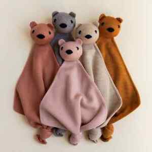 Baby Teddybär Spielzeug Babytröster Schmusen Tuch Decke Hvid Tokki Super Weich