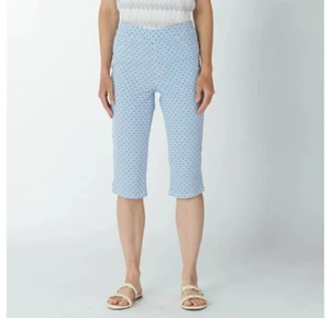 DG2 by Diane Gilman Virtual Stretch Printed Pull On Pedal, Blue Multi, PS - Picture 1 of 2