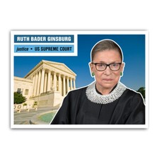 Ruth Bader Ginsburg RBG 1950s Style Supreme Court Collectible Trading Card