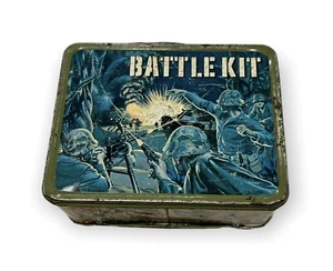 Vintage Battle Kit Lunchbox ohne Thermoskanne Metall 1965  - Bild 1 von 5