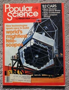 Popular Science octubre de 1981; autos 82; el telescopio más poderoso del mundo; algas marinas - Imagen 1 de 5
