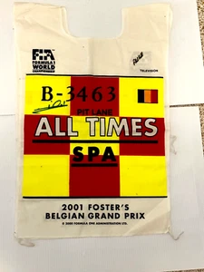 MARIO ANDRETTI+PHIL HILL ,HAND SIGNED, BELGIAN GP FORMULA ONE RACE MARSHAL VEST - Picture 1 of 5