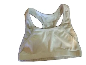 Girls White Sports Bra With Mesh Back And Sides - Picture 1 of 5