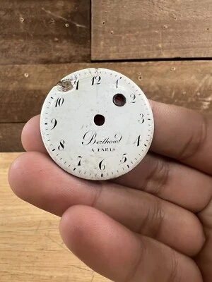  RARO antico orologio da tasca BERTHOUD A PARIS quadrante  - Immagine 1 di 4