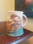 Unique Pottery Bird Coffee Cup Mug One Of A Kind handcrafted signed