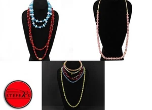 Set of Ten Crystal Bead Necklaces and Bracelets - JaB-Lt172 - Picture 1 of 10