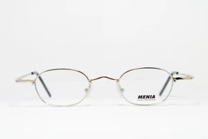 MENIA 4172 C934 Small Lenses Eyeglasses Silver Bicolor Made in Italy 41-21 Rare - Picture 1 of 7