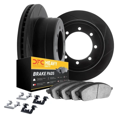 For Dodge D200 75-77 DFC Slotted Front Brake Kit w Heavy Duty Brake Pads Foto 1 de 4