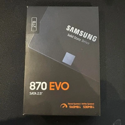 Samsung 870 EVO 2TB 2.5" SATA III Internal SSD (MZ-77E2T0B/EU) - Image 1 of 3