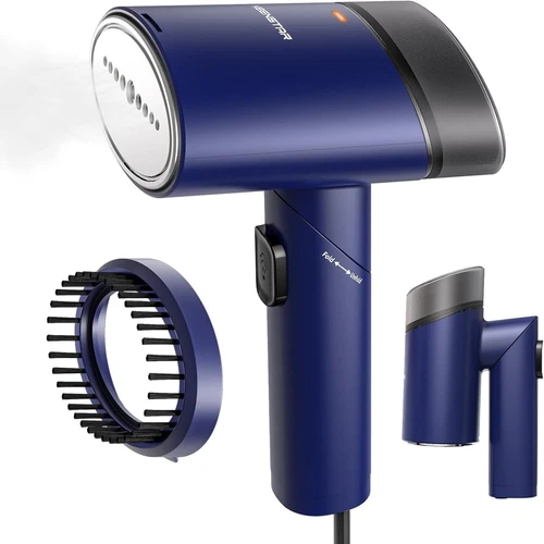 Vaporizador para ropa, ropa de mano y ropa azul arrugas  Foto 1 de 4