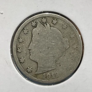 Liberty Nickel F3754 1912-D 5C - Imagen 1 de 2