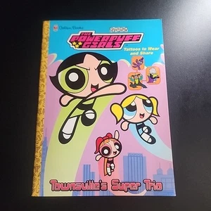Powerpuff Girls Cartoon Network Folden Books Coloring Book Tattoos 2001 - Picture 1 of 10