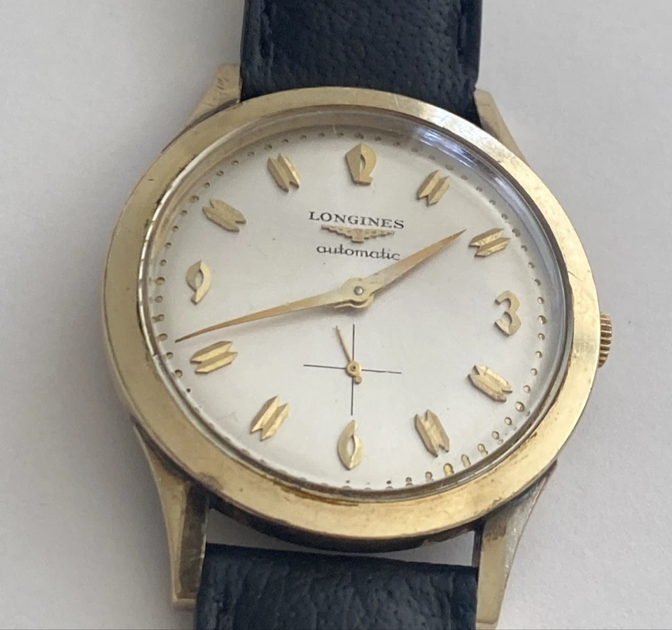 浪琴表 1950 年代自动男士腕表 10k Gf — 第 1/4 张图片