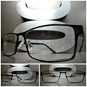 Men Women CONTEMPORARY READING EYE GLASSES READERS Sleek Matte Black Frame +3.50 - Picture 1 of 7