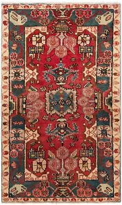 Tapis Persan Nomade Nahavand 138x85 Cm, Orient, Rouge - Picture 1 of 9