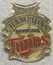 1991 Minnesota TWINS American League Champions Baseball Lapel Pin [S]