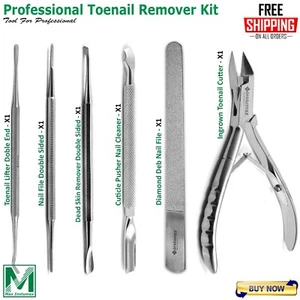 Professional Toenail Removal Kit Chiropody Ingrown Nail Care Podiatry Instrument - Picture 1 of 7