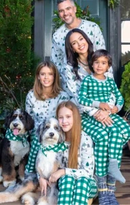 Honest Baby Christmas pjs Pajama Set Green White 7 Buffalo Plaid - Picture 1 of 5