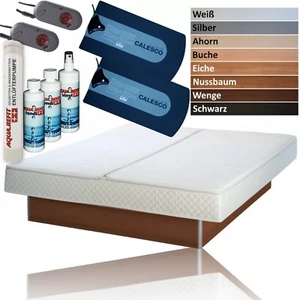Wasserbett Komplett Dual Softside Calesco Heizung auf Podest mit Pflegemitteln - Bild 1 von 11