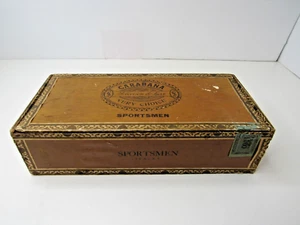 Caja de cigarros Carabana Sportsman de colección muy buena de 6 centavos de fábrica 48 primera distancia NJ US3 - Imagen 1 de 9