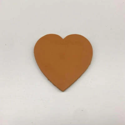 Heart Shaped Die Cut Genuine Cowhide Leather Shapes - Изображение 1 из 2