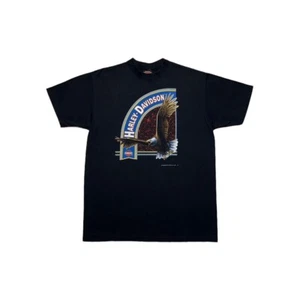 Vintage Harley Davidson 3D Emblem Twin Cities T-Shirt - Picture 1 of 6