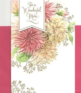 Marjolein Bastin Happy Mother's Day Mama Blumenmotiv Punze Grußkarte Neu - Bild 1 von 3