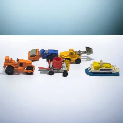 Vintage 1/64 Corgi Assorted Lot Mixer Paddle Steamer Roller Loader  - Image 1 of 4