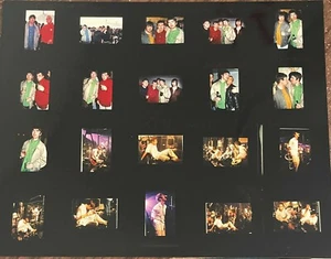 EIGHT OASIS CONTACT SHEETS SHOWING OVER 140 PHOTOS GLASTONBURY EARLS COURT LIAM - Imagen 1 de 8