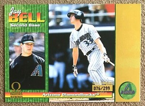 Jay Bell 1999 Pacific Omega Gold #10 /299 Arizona Diamondbacks Parallel Baseball