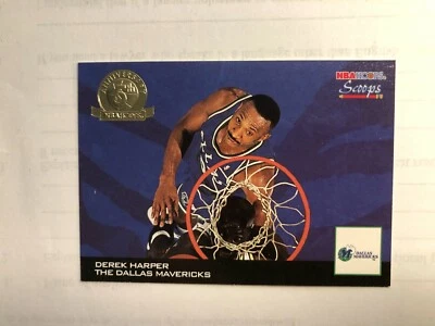Golden Stamp 1994 DEREK HARPER SkyBox Basketball Card # 6 Made in USA - Image 1 of 4