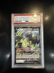 PSA 10 2020 Galarian Stunfisk V 128/189 Swsh03: Darkness Ablaze Holo - Picture 1 of 2