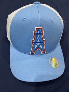 THROWBACK HOUSTON OILERS VINTAGE LUV YA BLUE WHITE MESH HAT CAP SNAPBACK NEW 🏈 - Picture 1 of 6