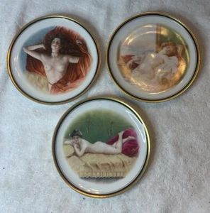 3 wunderschöne antike Teller alle verschiedene Akte ausgefallen - Bild 1 von 7