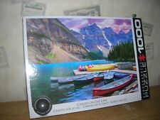 1000  Piece  Jigsaw Puzzle 'Canoes on the Lake'  by Eurographics