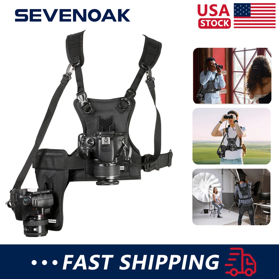 Sevenoak Dual Camera Strap SK-MSP01 Multi-purpose Strap System With Side Pockets