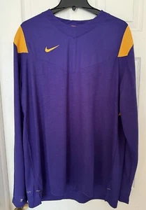 Nike Men’s XL Dri-FIT Long Sleeve Player Athletic Top Purple/Gold DJ5118-546 NEW - Picture 1 of 18