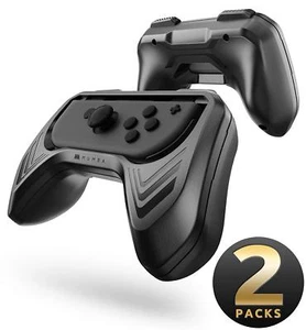Mumba 2 Pack for Nintendo Switch Joy-Con Controllers Handle Grip Kit Holder ABS - Picture 1 of 7
