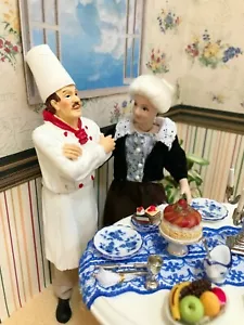 Puppenhaus Miniatur Harz Puppe Koch - Elvis (NUR) - Bild 1 von 4