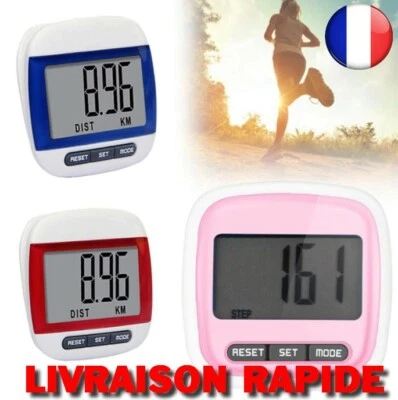 Santé Podomètre Moniteur Tracker Marche Passomètre Compteur Multifonction Mode